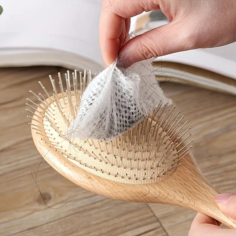 50pcs Air Cushion Comb Cleaning Nets - Versatile Hairbrush Cleaner for Home & Outdoor Use, No Batteries Required