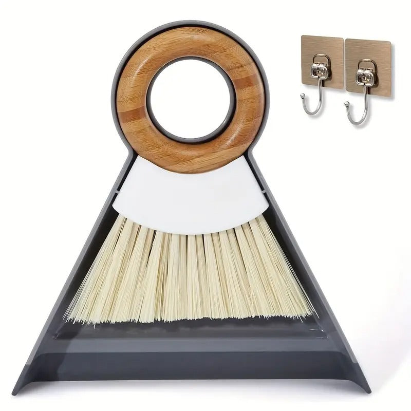[1set Mini Broom] 1set Mini Desktop Broom Duster Set | Hangable with Hook Accessories for Sweeping Desktop Keyboard Window Crevice Dust Pet Waste