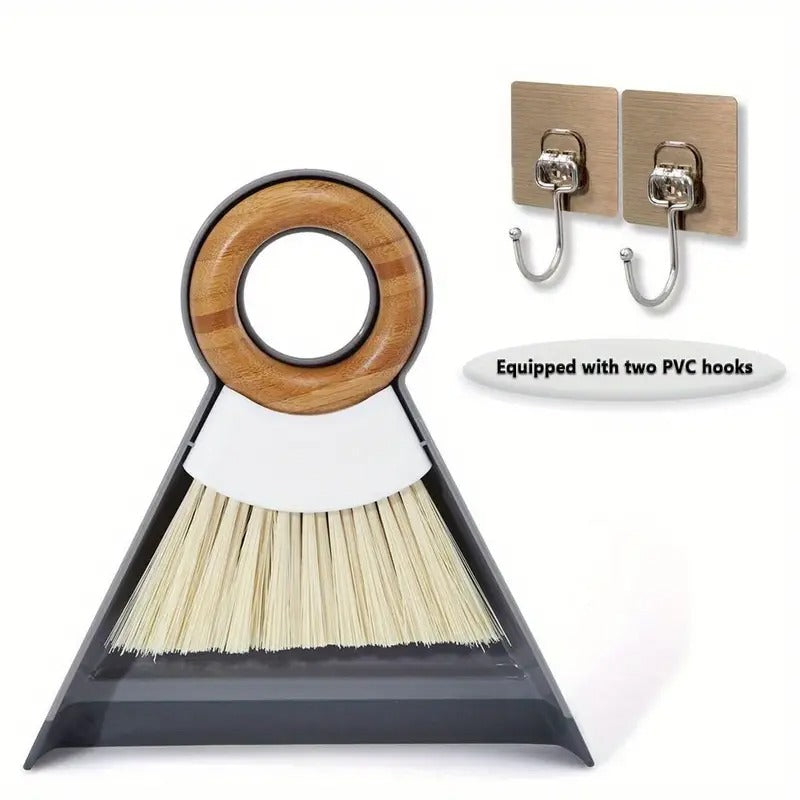 [1set Mini Broom] 1set Mini Desktop Broom Duster Set | Hangable with Hook Accessories for Sweeping Desktop Keyboard Window Crevice Dust Pet Waste