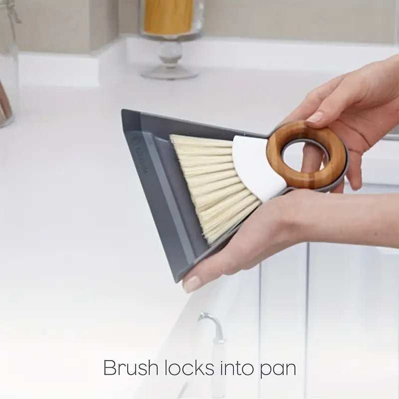 [1set Mini Broom] 1set Mini Desktop Broom Duster Set | Hangable with Hook Accessories for Sweeping Desktop Keyboard Window Crevice Dust Pet Waste